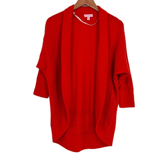 Lilly Pulitzer Cabrina Open Front Pointelle Knit Cardigan Sweater XS/S - Picture 7 of 14